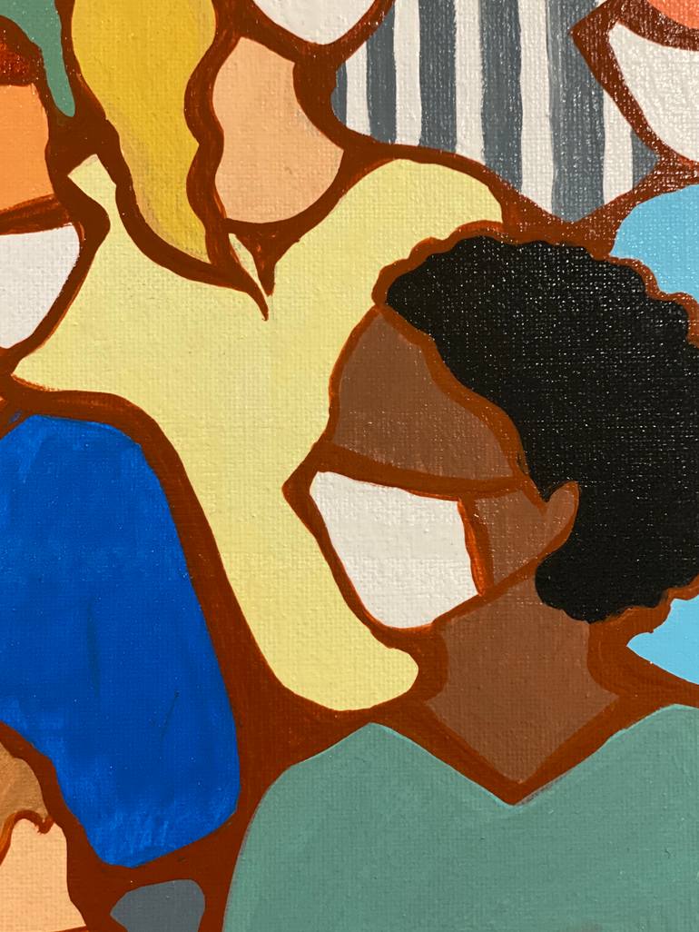 Original Abstract Expressionism Abstract Painting by Anupama Nair