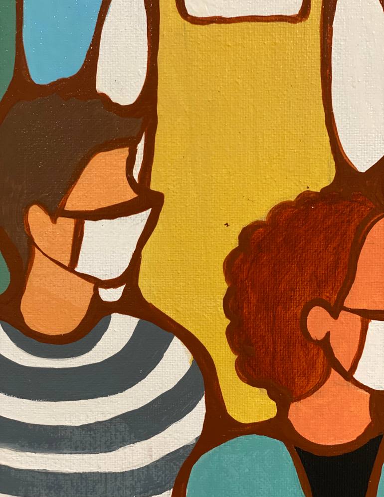 Original Abstract Expressionism Abstract Painting by Anupama Nair