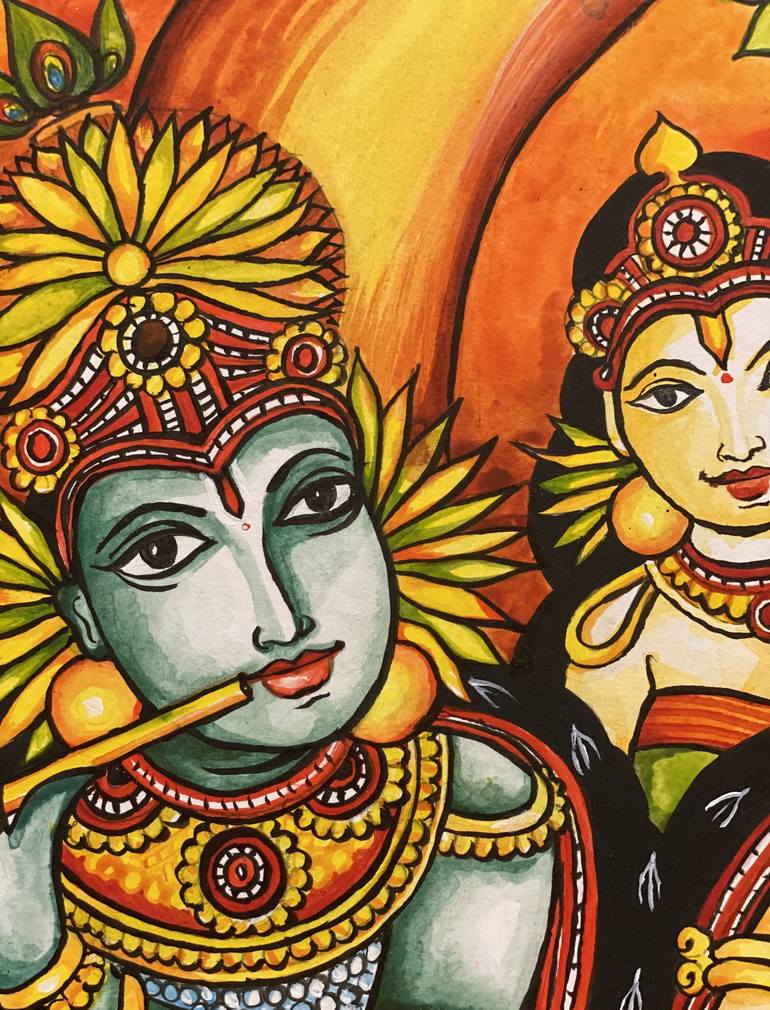 Original Fine Art Religious Painting by Anupama Nair