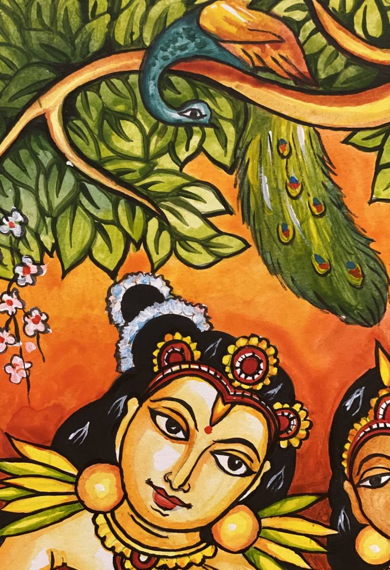 Original Fine Art Religious Painting by Anupama Nair