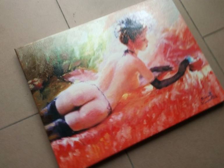 Original Figurative Women Painting by Bruscella Donato