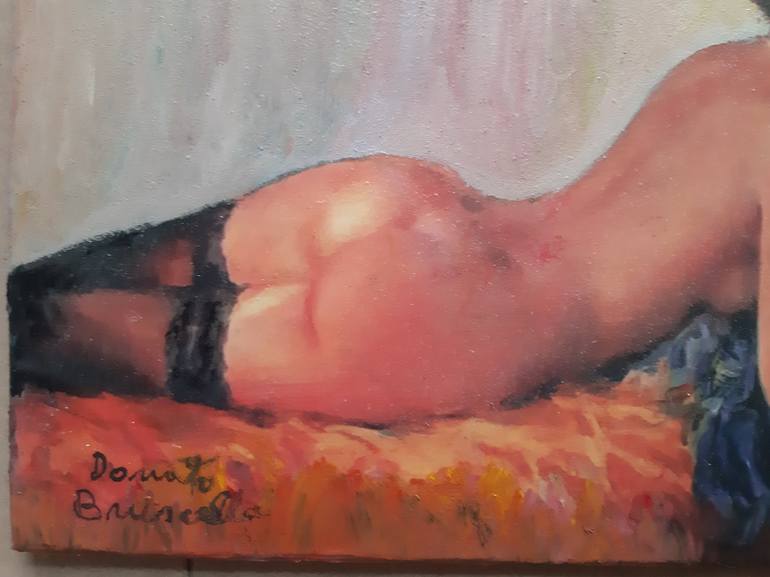 Original Figurative Nude Painting by Bruscella Donato