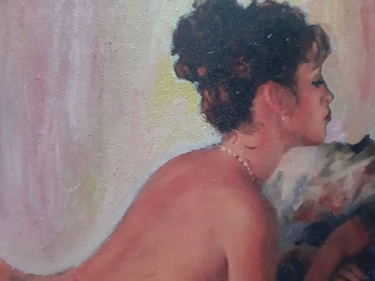Original Figurative Nude Painting by Bruscella Donato