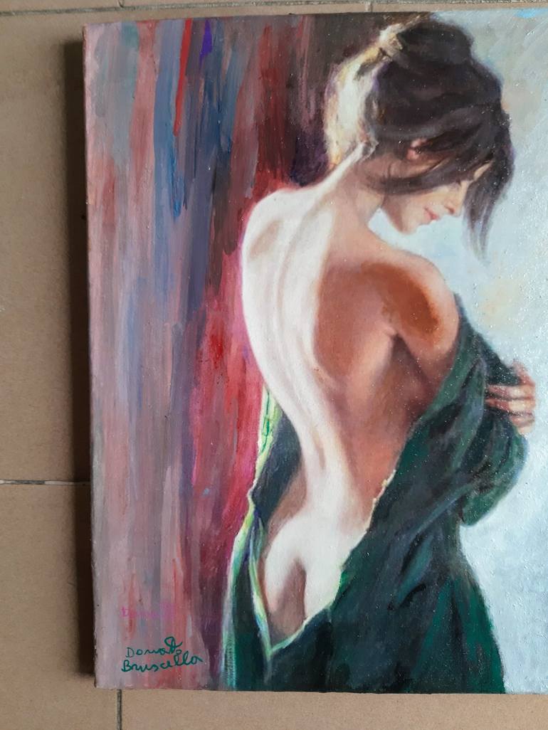 Original Figurative Nude Painting by Bruscella Donato