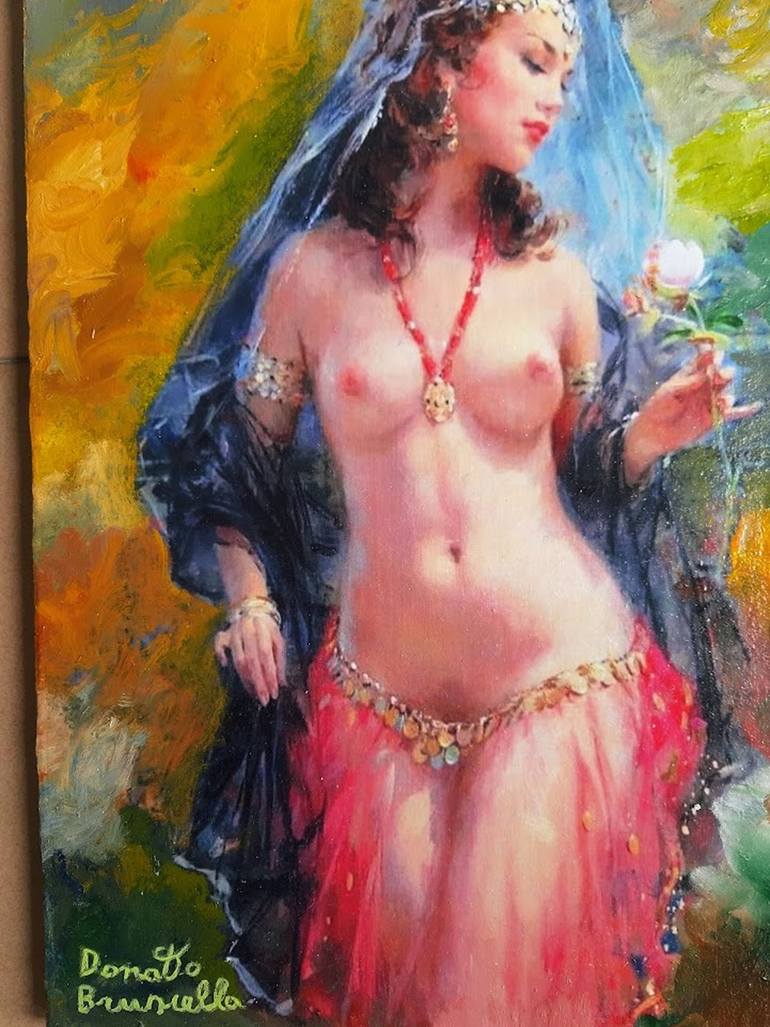 Original Figurative Women Painting by Bruscella Donato