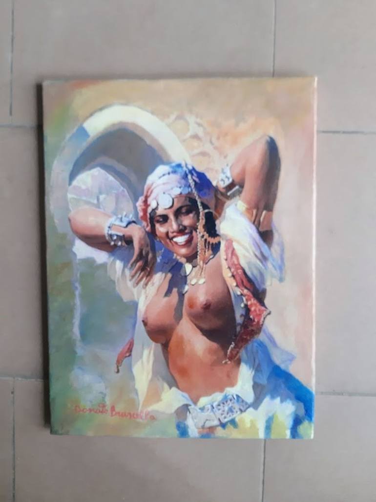 Original Figurative Nude Painting by Bruscella Donato