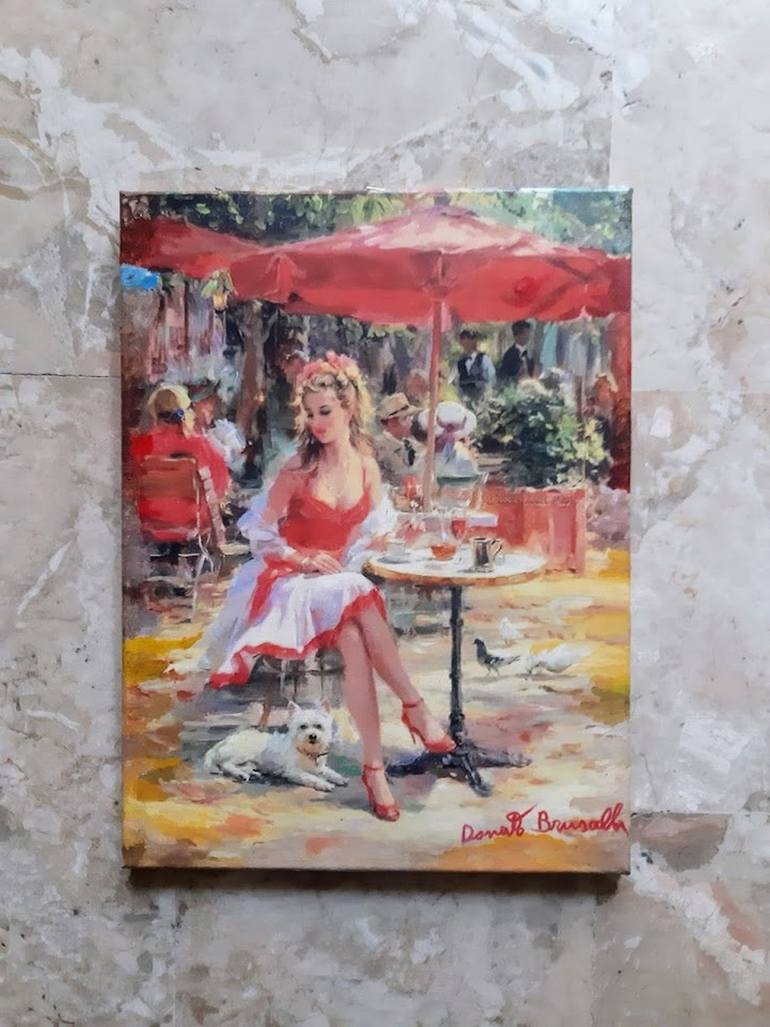 Original Figurative Women Painting by Bruscella Donato