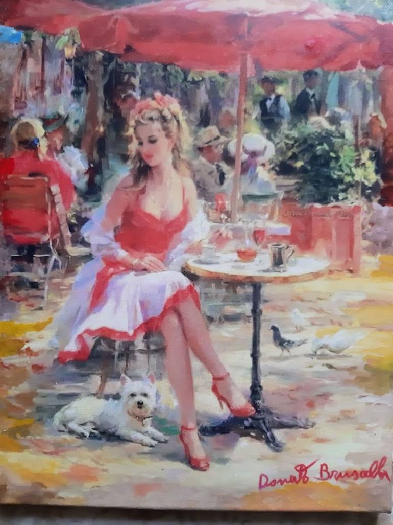 Original Figurative Women Painting by Bruscella Donato