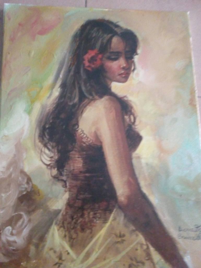 Original Figurative Women Painting by Bruscella Donato