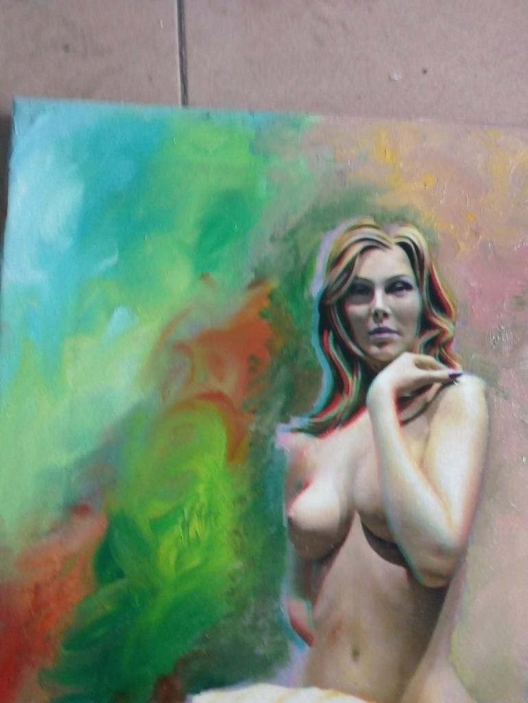 Original Figurative Women Painting by Bruscella Donato