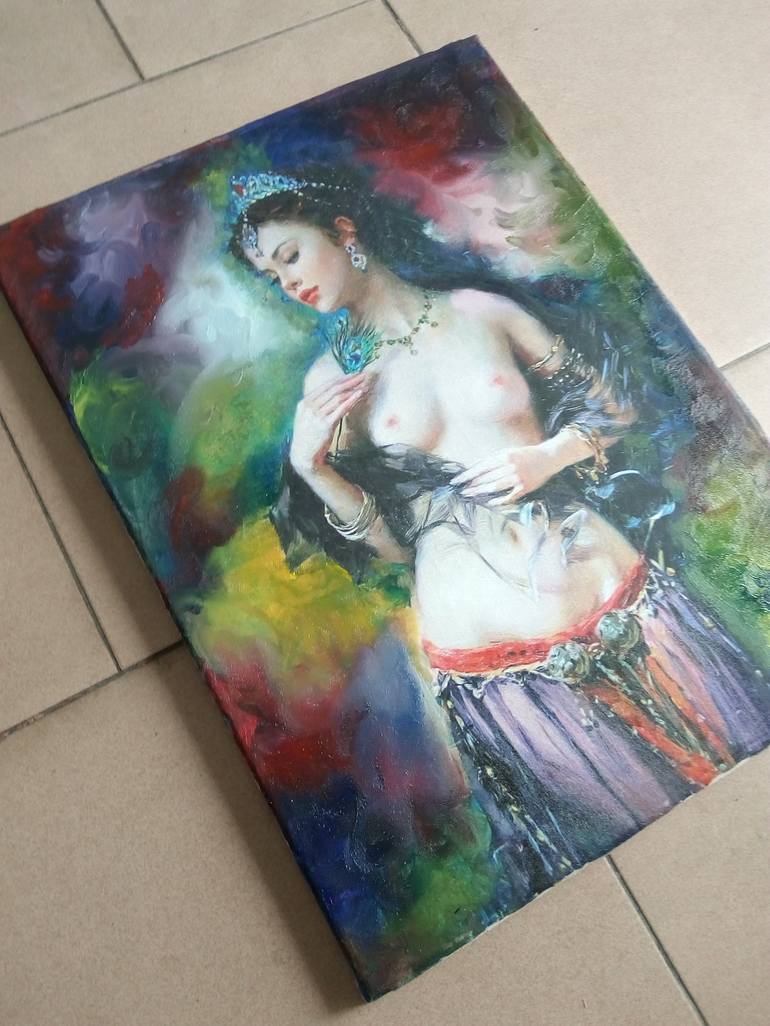 Original Figurative Women Painting by Bruscella Donato