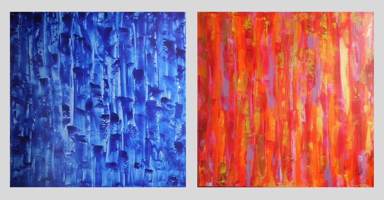 Original Abstract Expressionism Abstract Paintings by Vafa Majidli