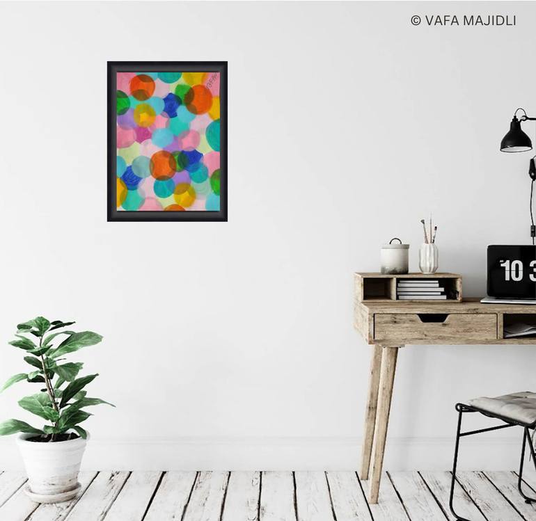 Original Abstract Expressionism Home Painting by Vafa Majidli