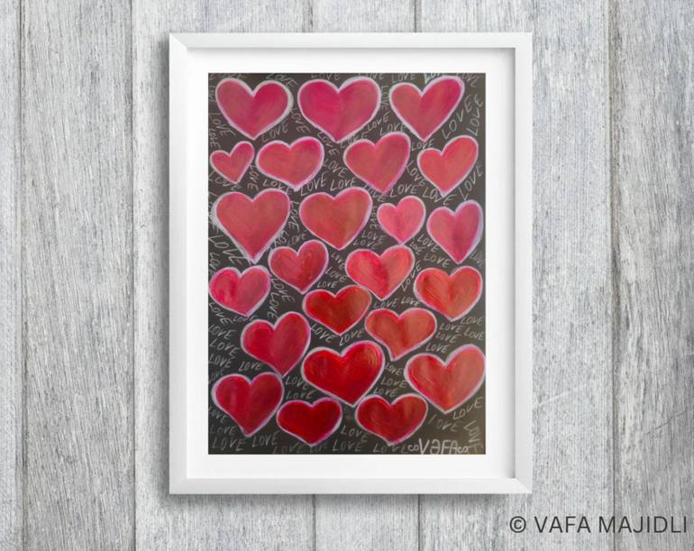 Original Abstract Expressionism Abstract Painting by Vafa Majidli