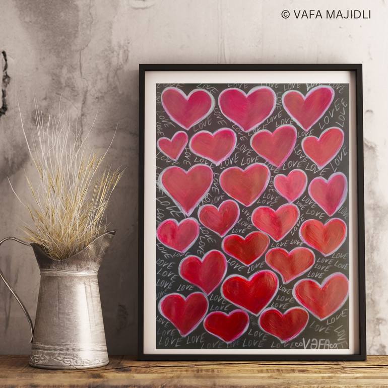 Original Abstract Expressionism Abstract Painting by Vafa Majidli