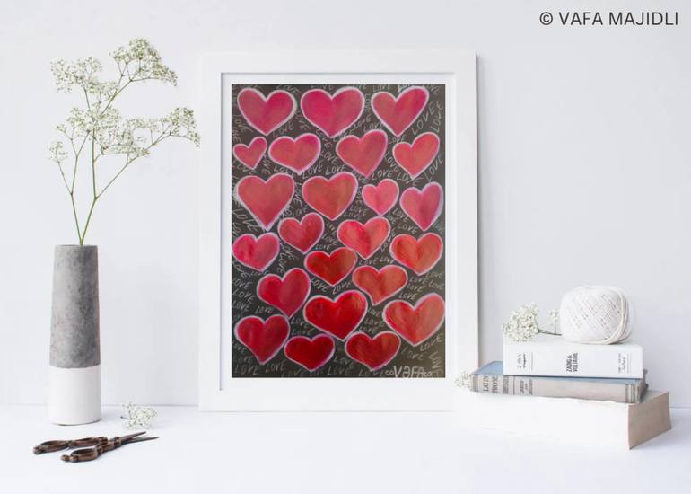 Original Abstract Expressionism Abstract Painting by Vafa Majidli