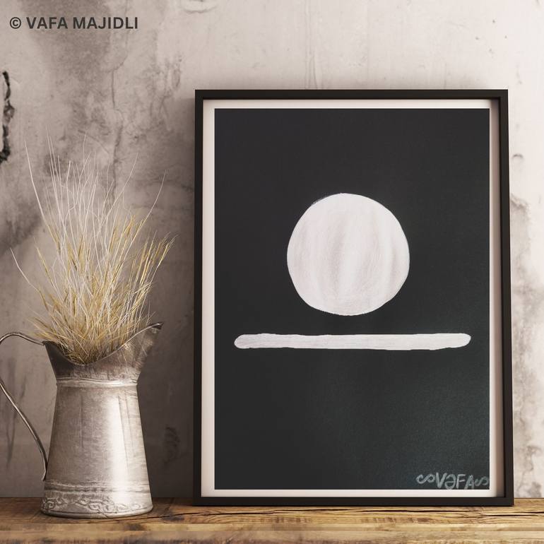 Original Conceptual Geometric Painting by Vafa Majidli