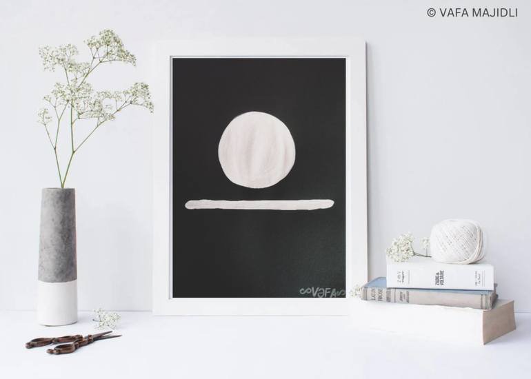 Original Conceptual Geometric Painting by Vafa Majidli