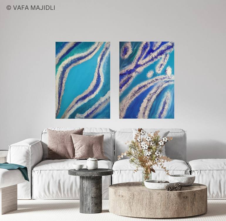 Original Conceptual Seascape Painting by Vafa Majidli