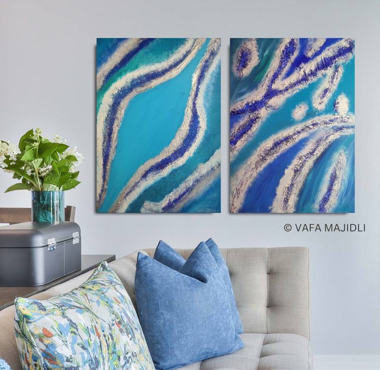 Original Conceptual Seascape Painting by Vafa Majidli