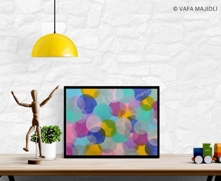 Original Abstract Expressionism Patterns Painting by Vafa Majidli