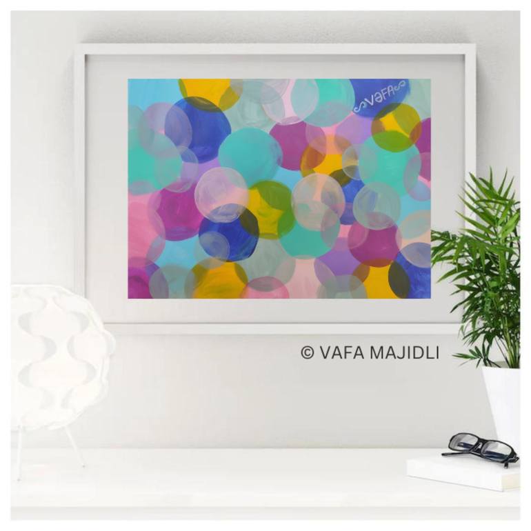 Original Abstract Expressionism Patterns Painting by Vafa Majidli