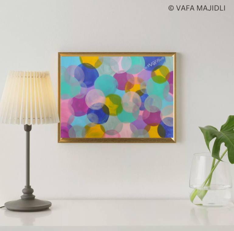 Original Abstract Expressionism Patterns Painting by Vafa Majidli