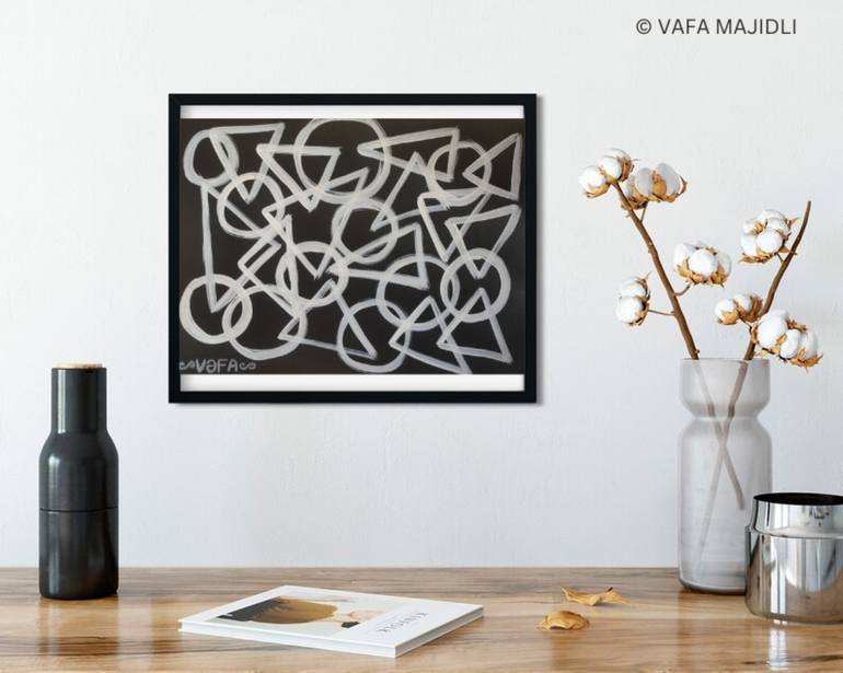 Original Geometric Painting by Vafa Majidli