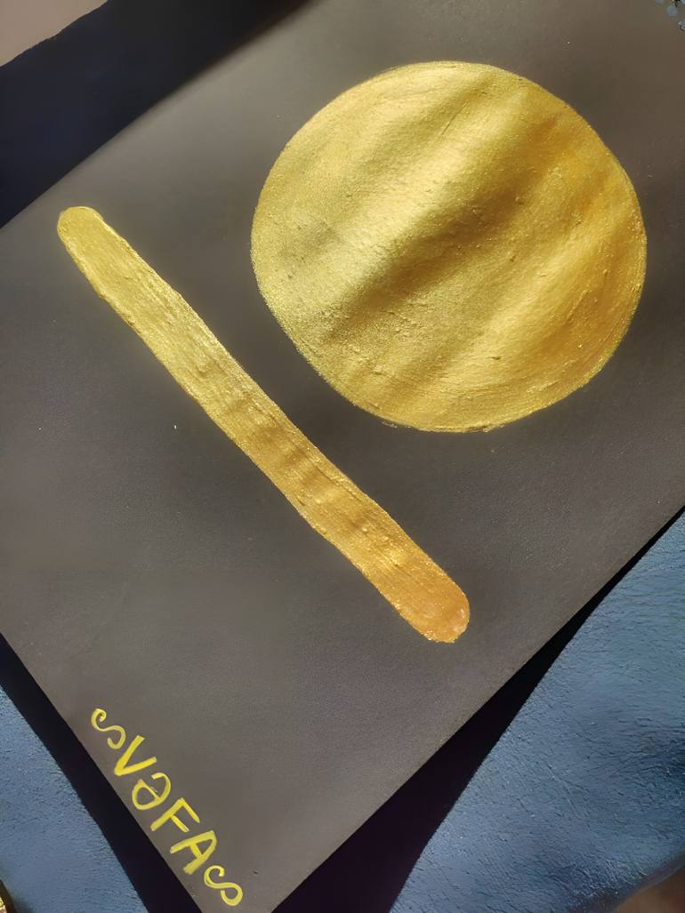 Original Conceptual Abstract Painting by Vafa Majidli