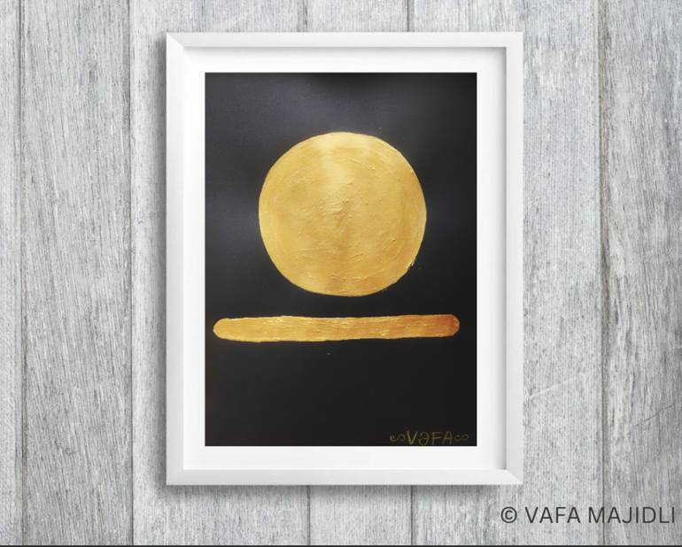 Original Conceptual Abstract Painting by Vafa Majidli