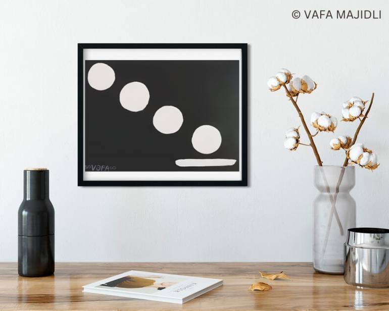 Original Conceptual Geometric Painting by Vafa Majidli