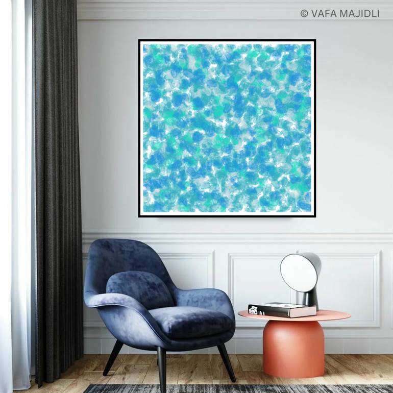 Original Abstract Expressionism Beach Digital by Vafa Majidli
