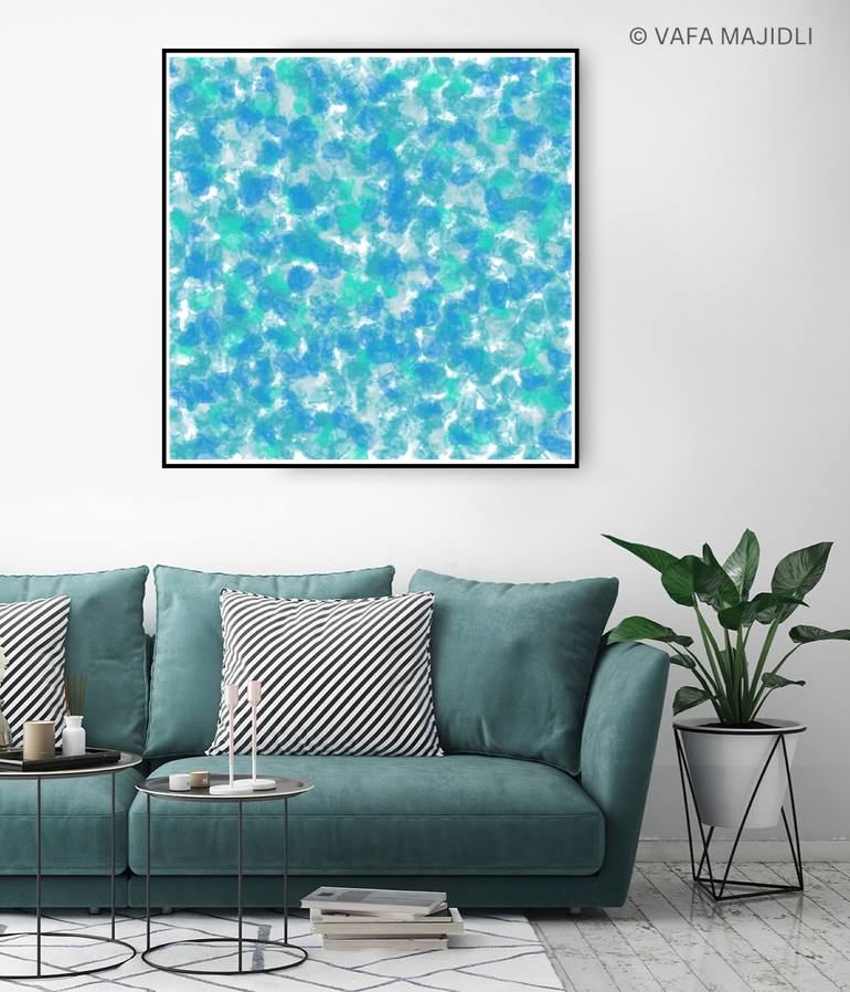 Original Abstract Expressionism Beach Digital by Vafa Majidli