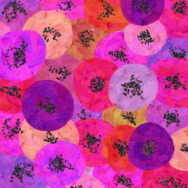 Original Impressionism Floral Digital by Vafa Majidli