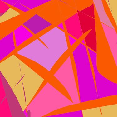 Original Abstract Expressionism Geometric Digital by Vafa Majidli