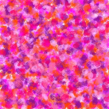 Original Abstract Expressionism Floral Digital by Vafa Majidli