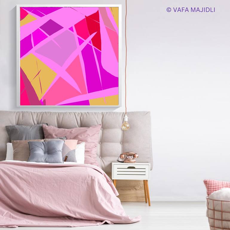 Original Abstract Expressionism Geometric Digital by Vafa Majidli