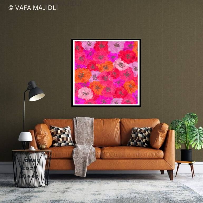 Original Impressionism Floral Digital by Vafa Majidli