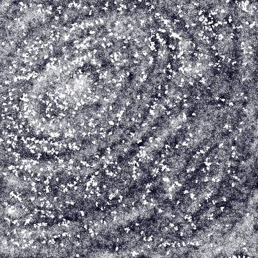 Black & White Galaxy. Starry Night. Version 2 - Print thumb