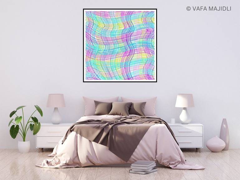 Original Abstract Geometric Digital by Vafa Majidli