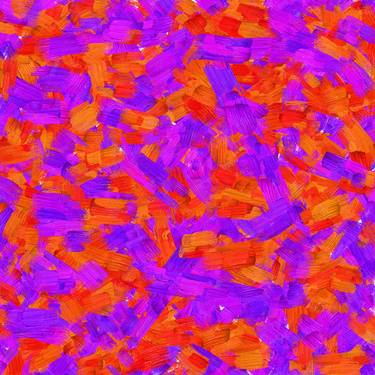 Orange & Purple Dance - Print thumb