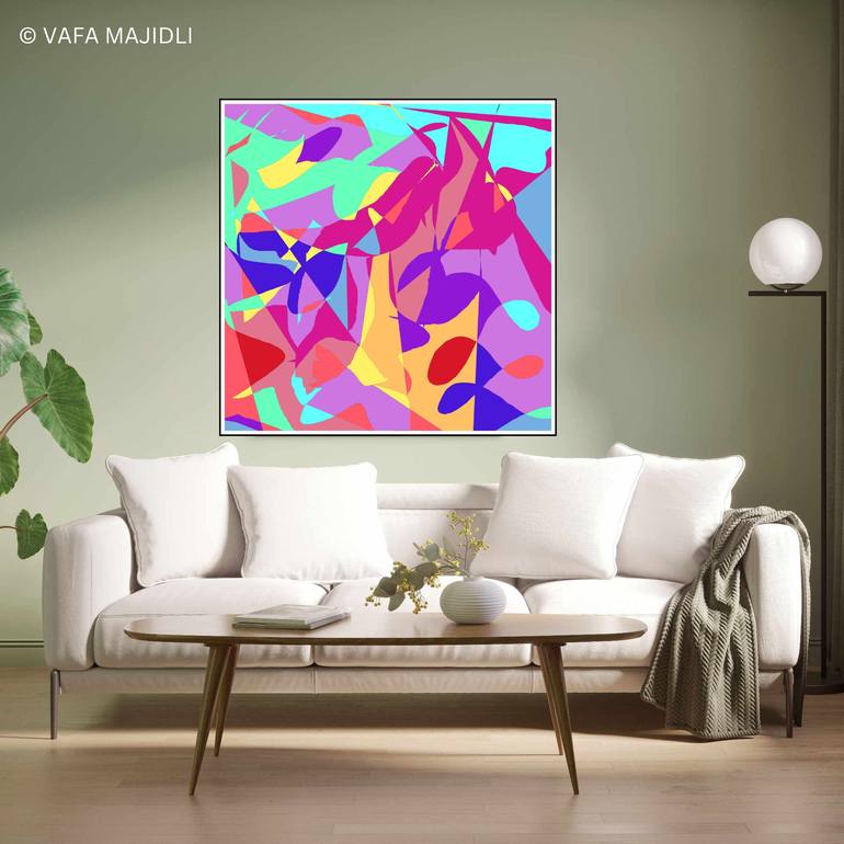 Original Abstract Expressionism Abstract Digital by Vafa Majidli