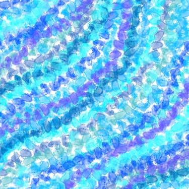 Blue, Turquoise & Purple Sea - Print thumb