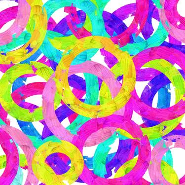 Impressionism. Colorful Circles - Print thumb