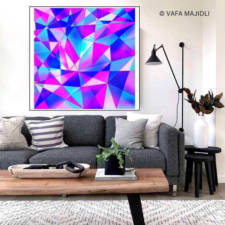 Original Abstract Geometric Digital by Vafa Majidli