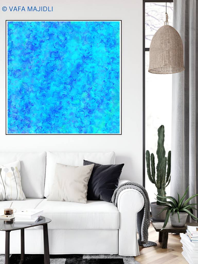Original Abstract Expressionism Seascape Digital by Vafa Majidli