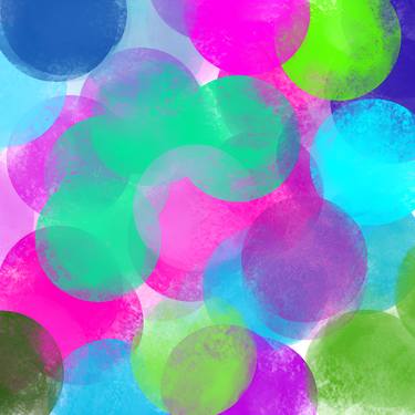 Meditative Colorful Circles - Print thumb