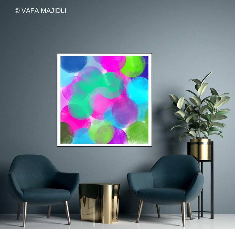 Original Abstract Expressionism Abstract Digital by Vafa Majidli