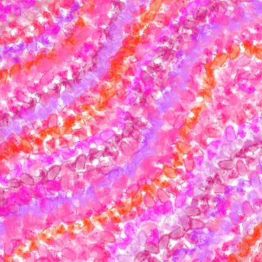 Orange, Pink & Purple Mosaic - Print thumb