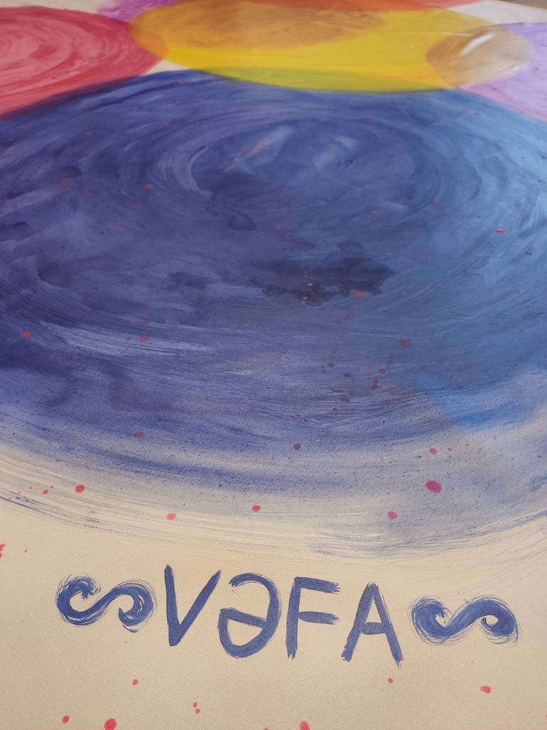 Original Conceptual Abstract Painting by Vafa Majidli